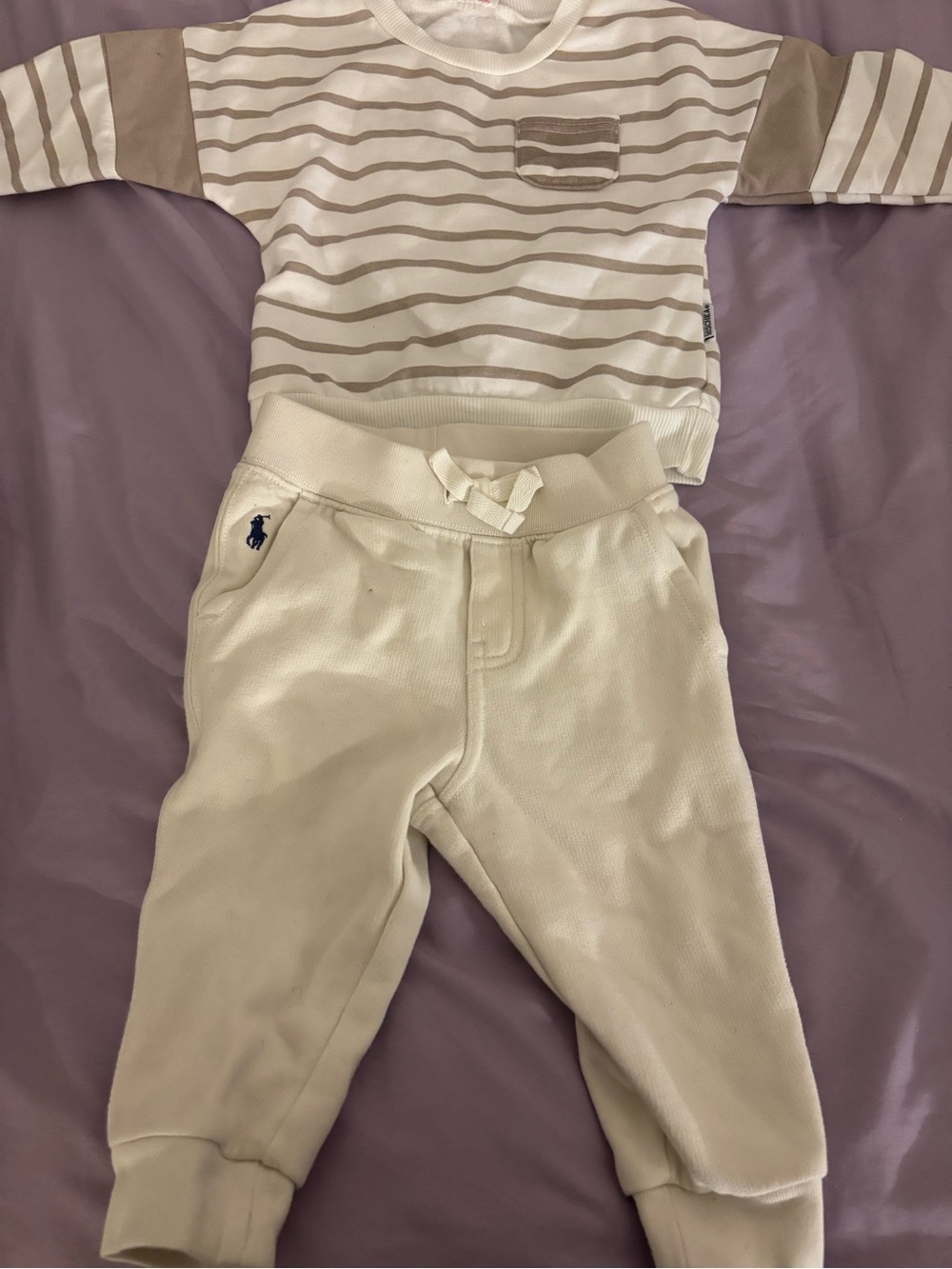 Polo by Ralph Lauren Cream/Beige Kids Jogger Pants